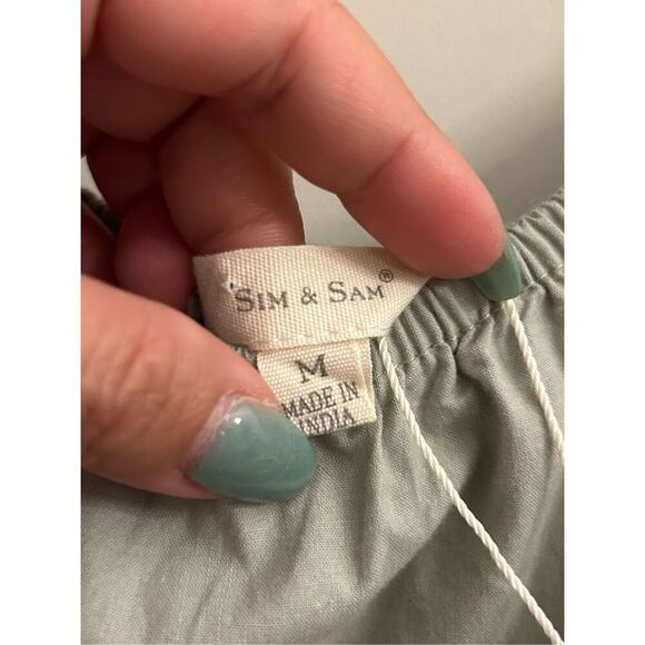 NWT Sim & Sam Balloon Sleeves Midi Dress sz M Milk Maid Empire Waist Cottagecore - Picture 4 of 12